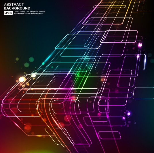 elements of neon abstract vector backgrounds