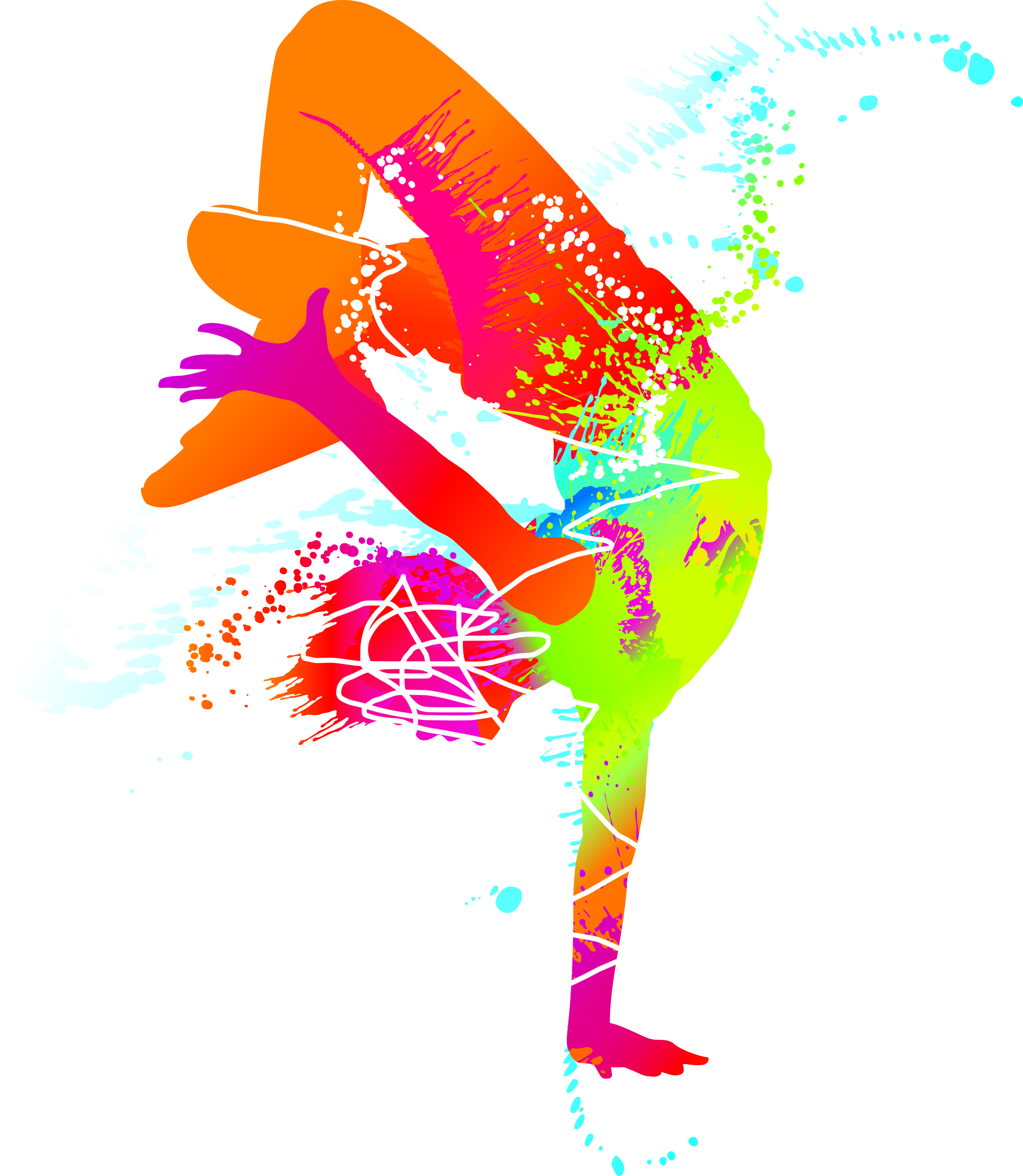 colored sports elements vector art