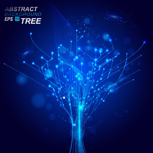 abstract blue light vector backgrounds