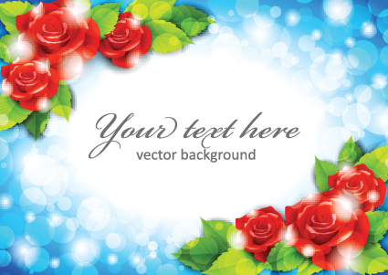 beautiful flowers frame backgrounds vector