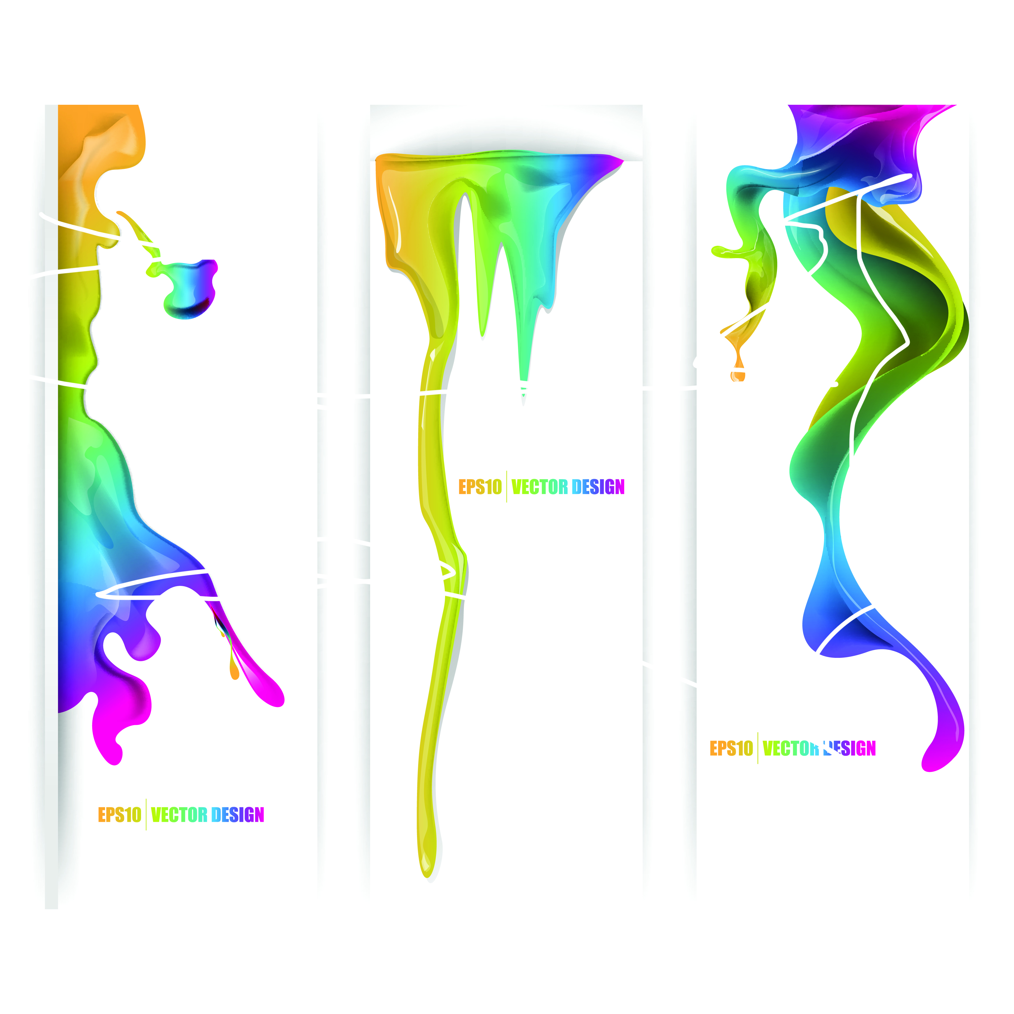 abstract dabs of paint backgrounds art vector