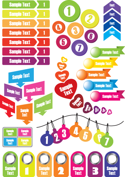 vector set of business graphics and symbols elements