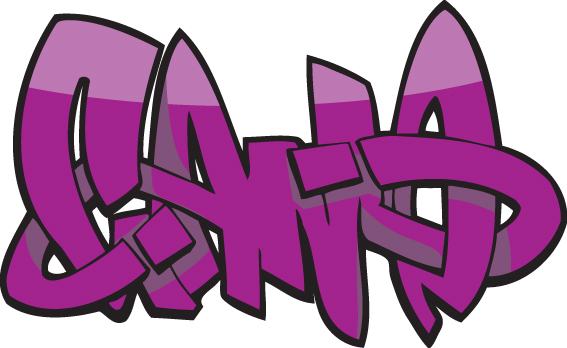 funny graffiti alphabet design vector