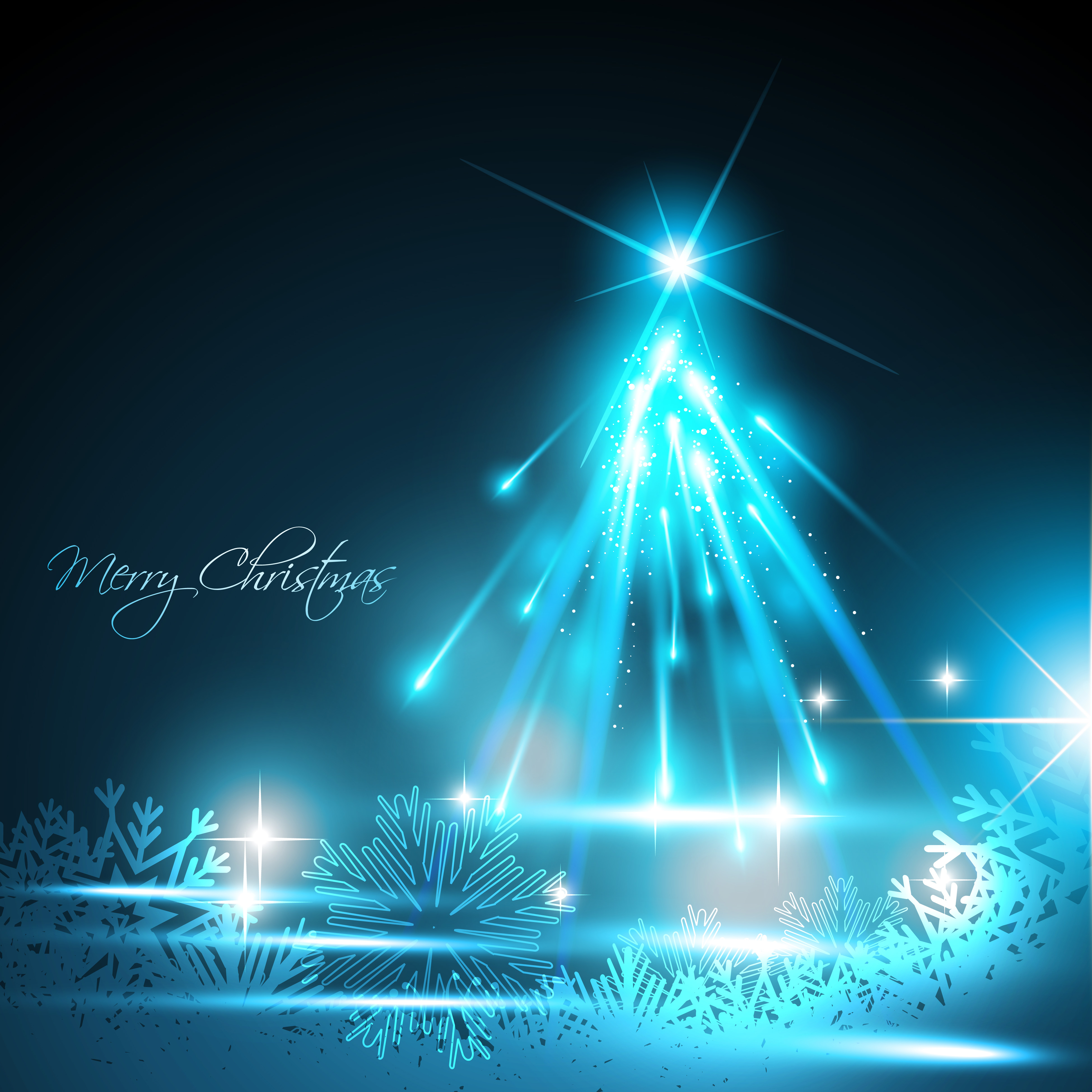 shiny xmas winter snowflake background vector