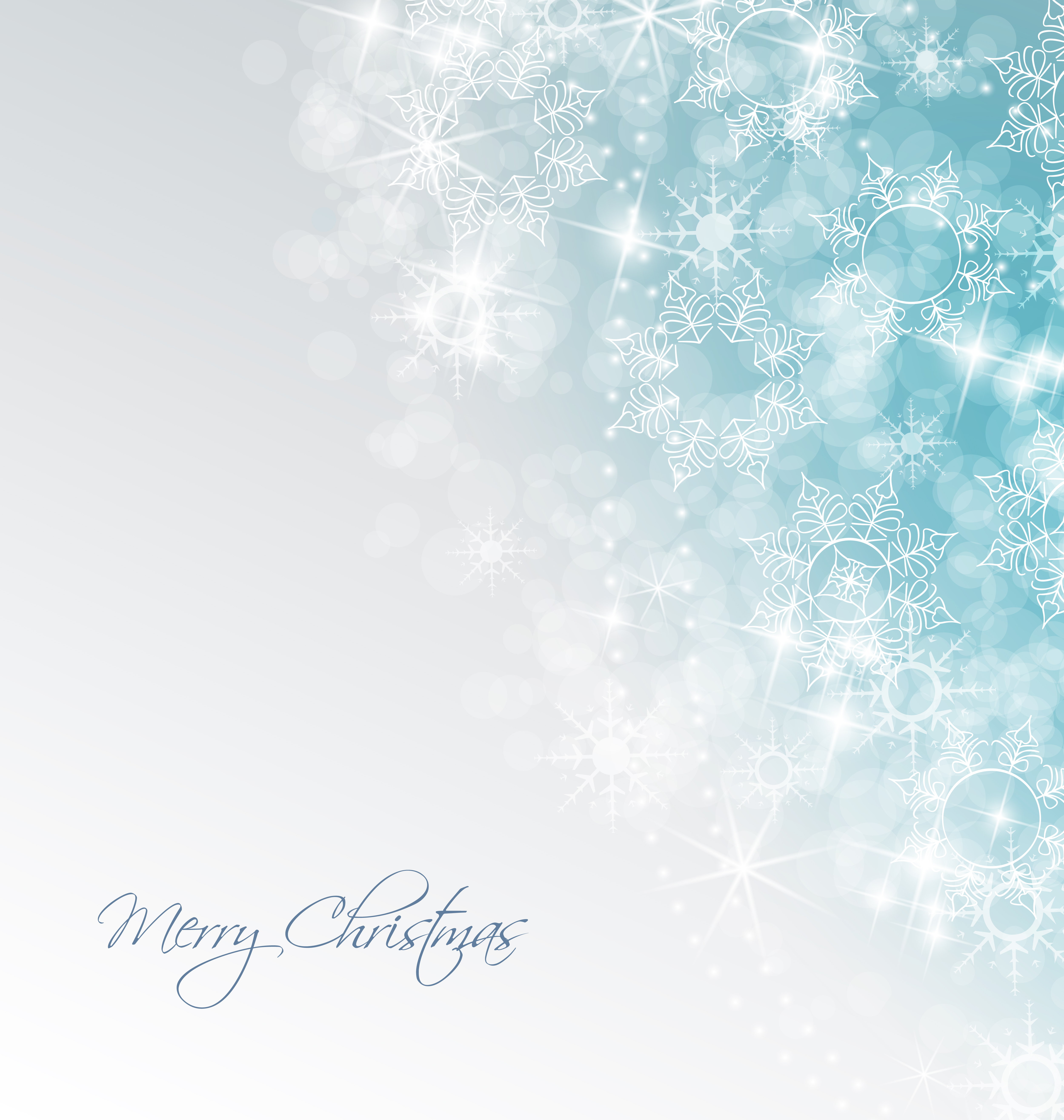 shiny xmas winter snowflake background vector