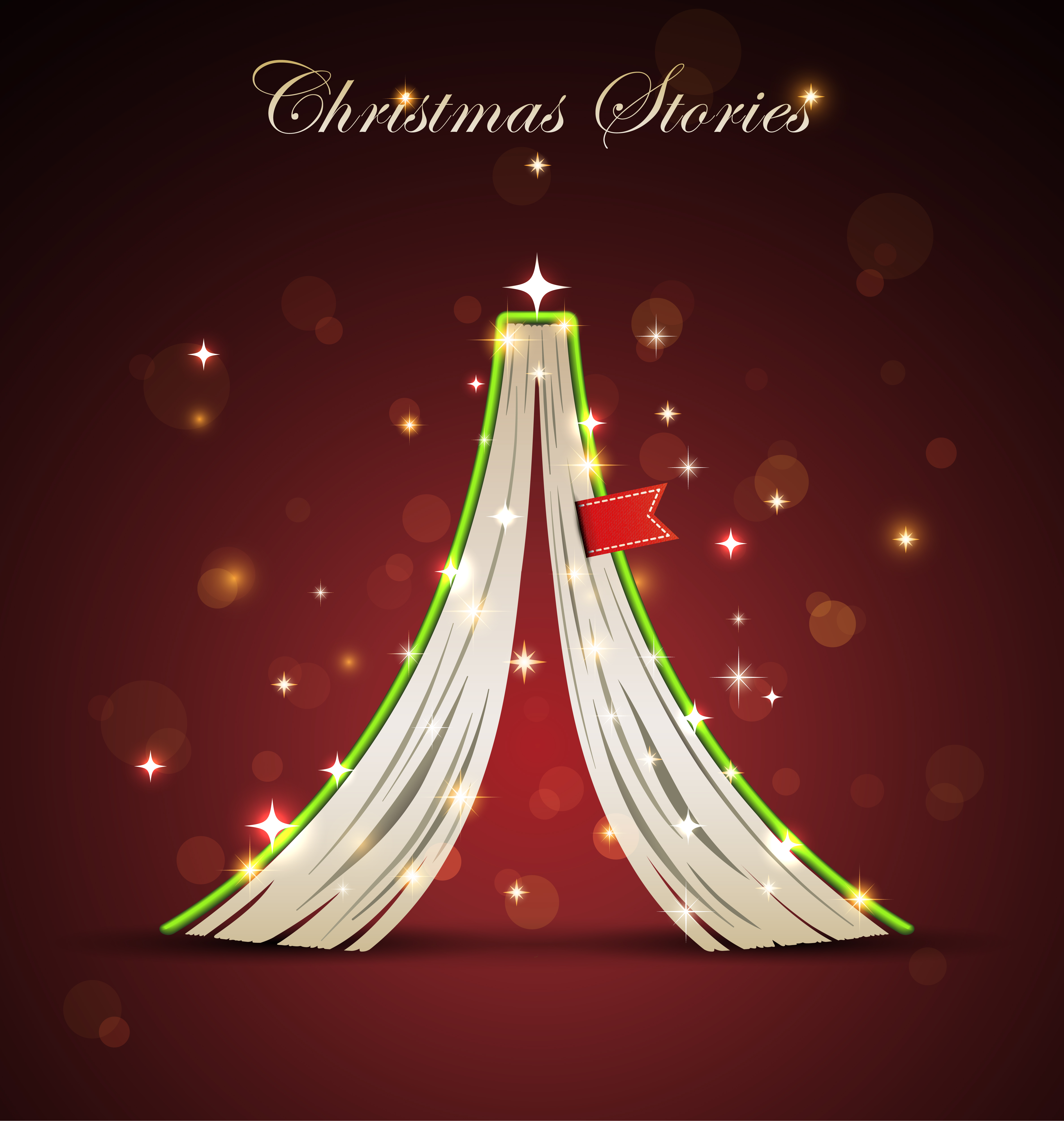 offbeat christmas tree design elements vector