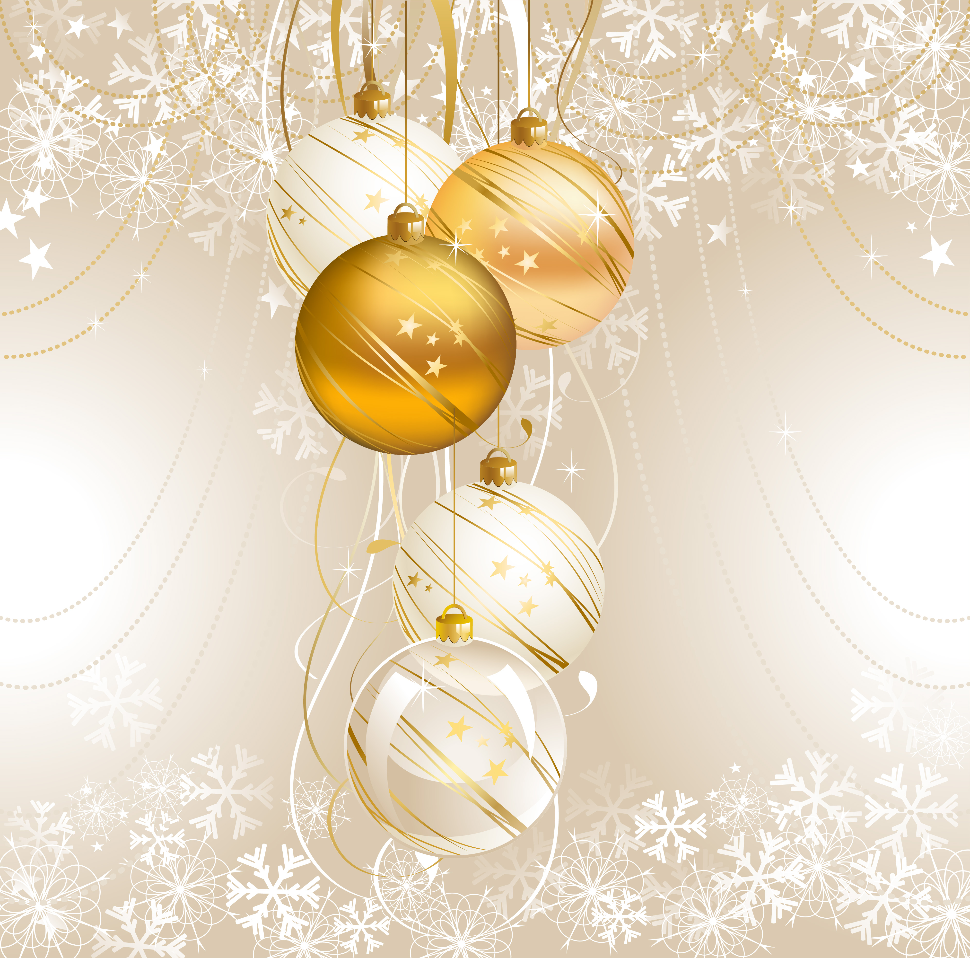 set of brilliant xmas background vector art