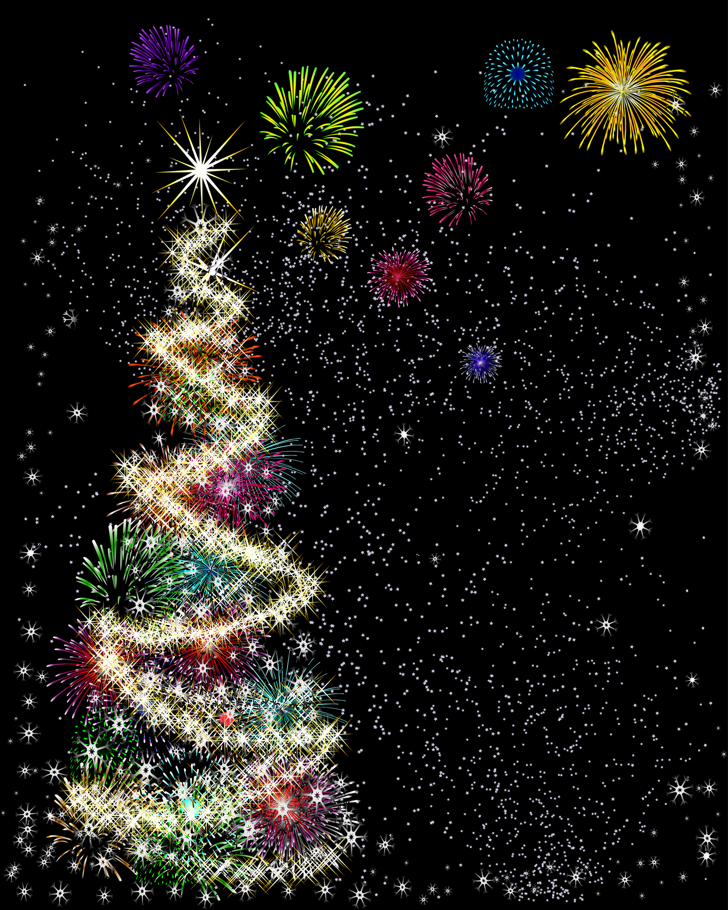 special christmas tree design elements vector