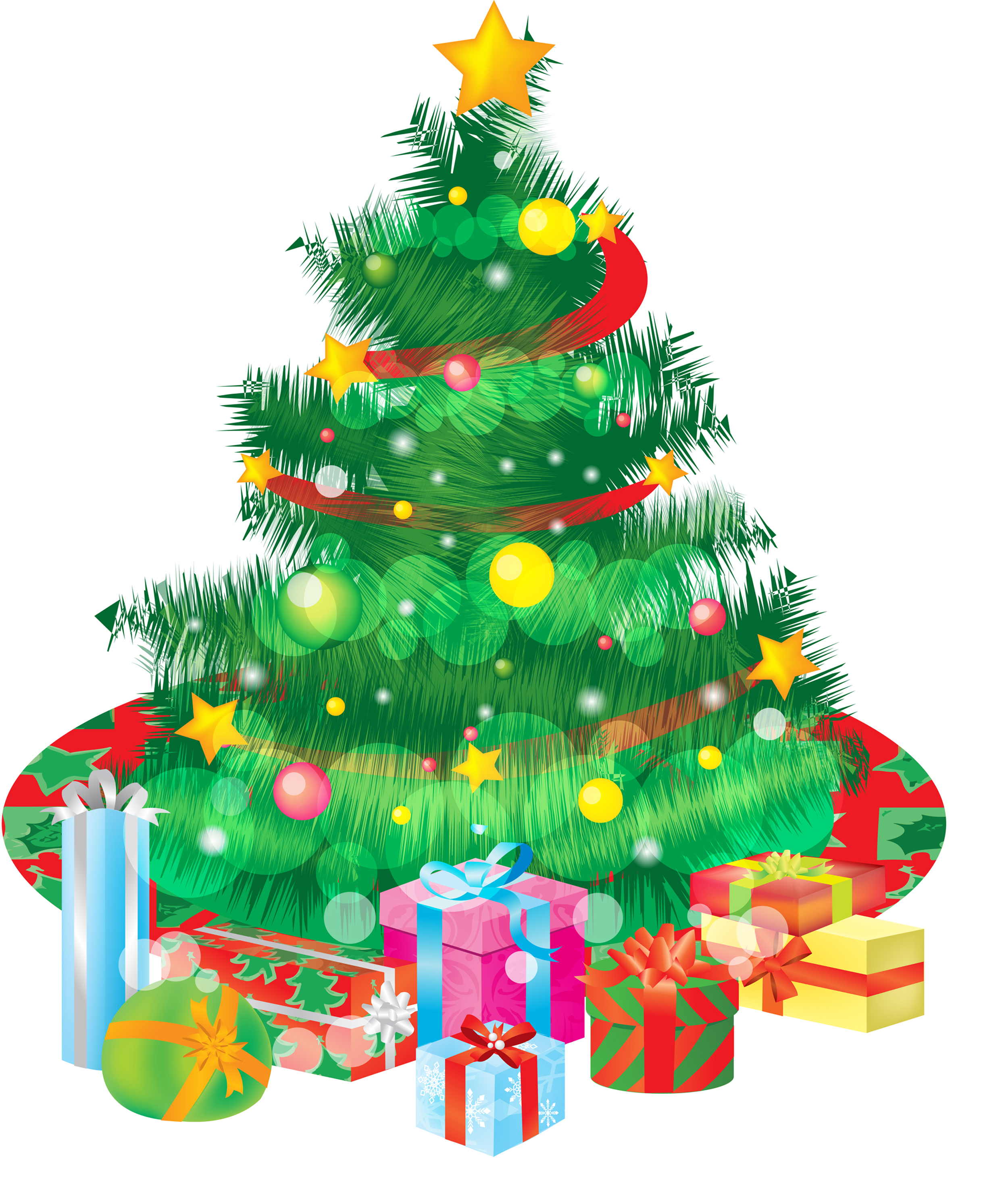 special christmas tree design elements vector