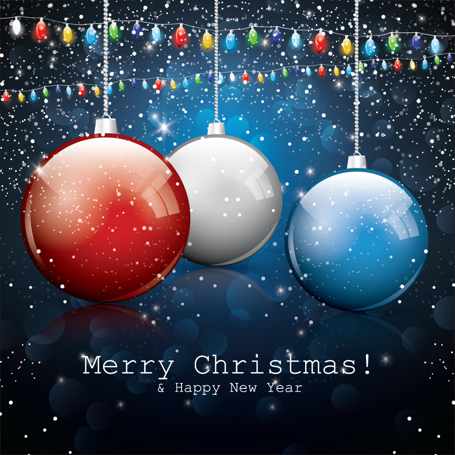 vector set of xmas backgrounds design elements