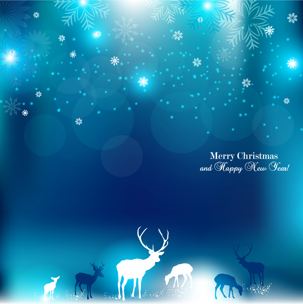 vector set of xmas backgrounds design elements