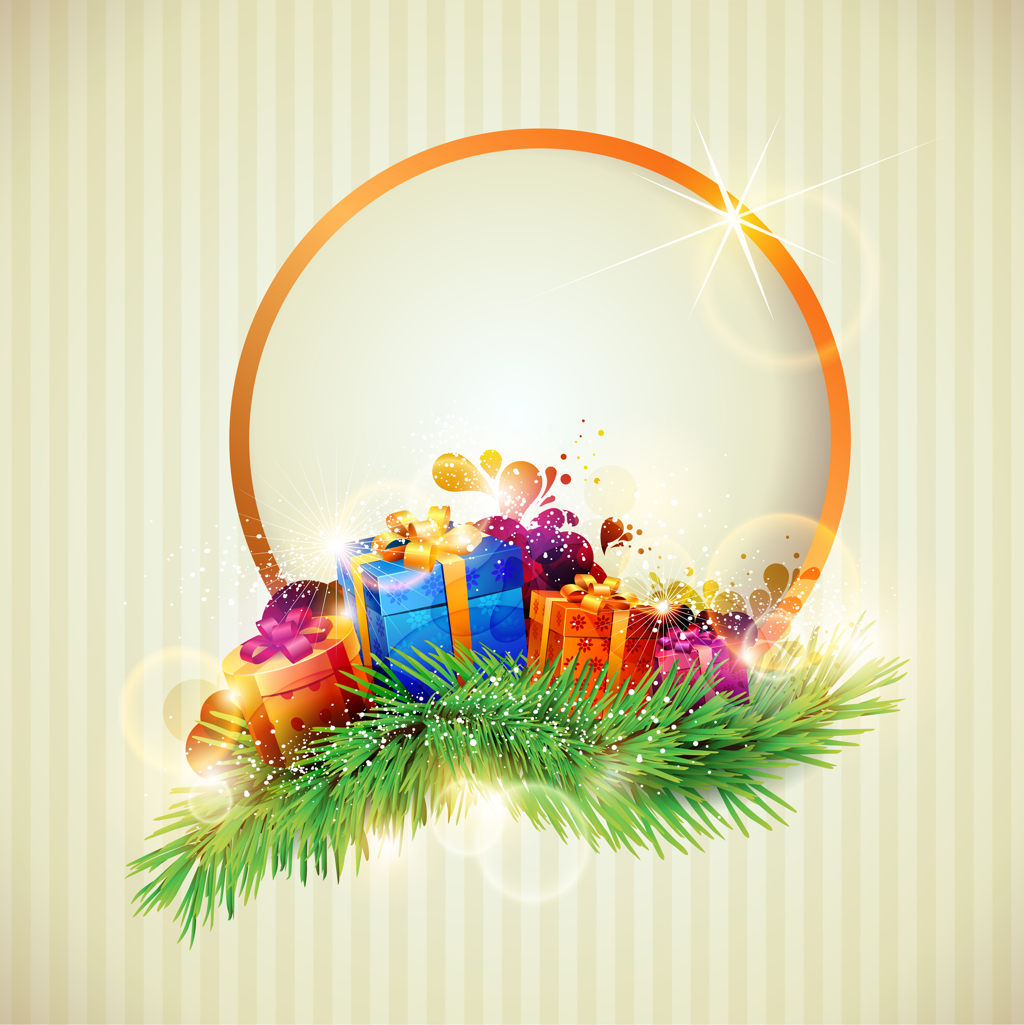 holiday christmas colorful backgrounds vector