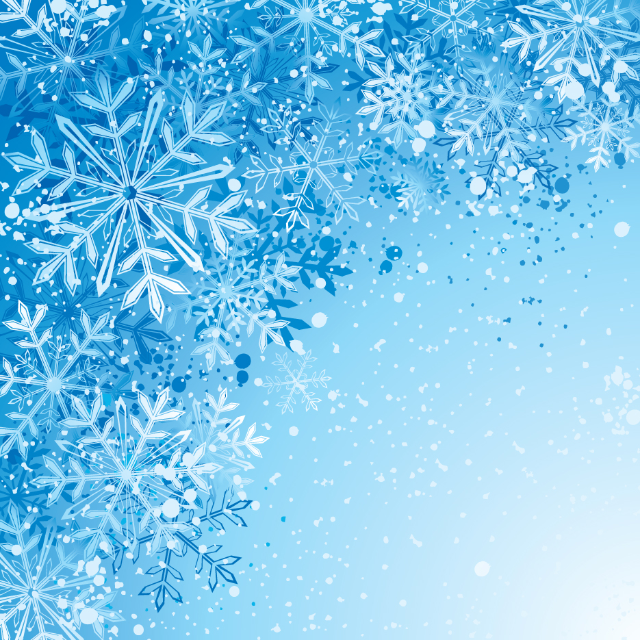 winter snowflake backgrounds art design vector