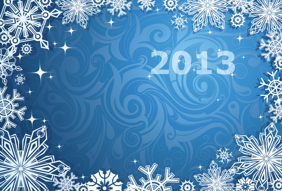 winter snowflake backgrounds art design vector