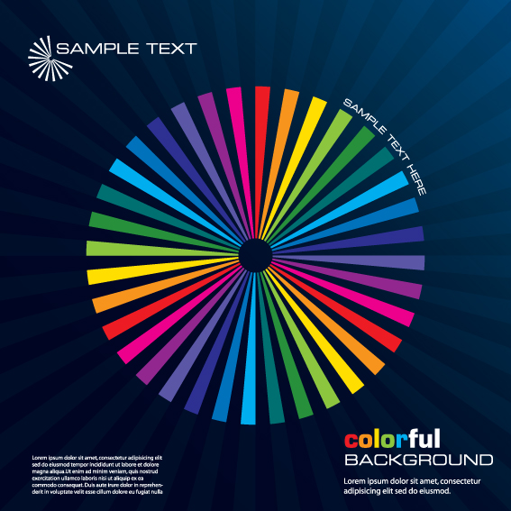 rainbow of business backgrounds vector