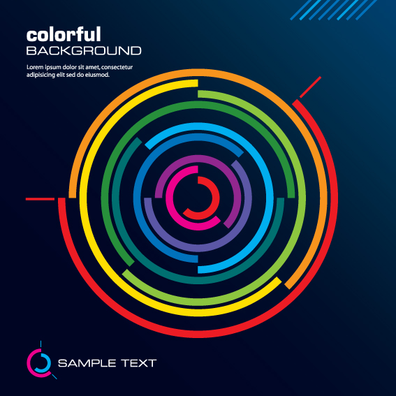 rainbow of business backgrounds vector