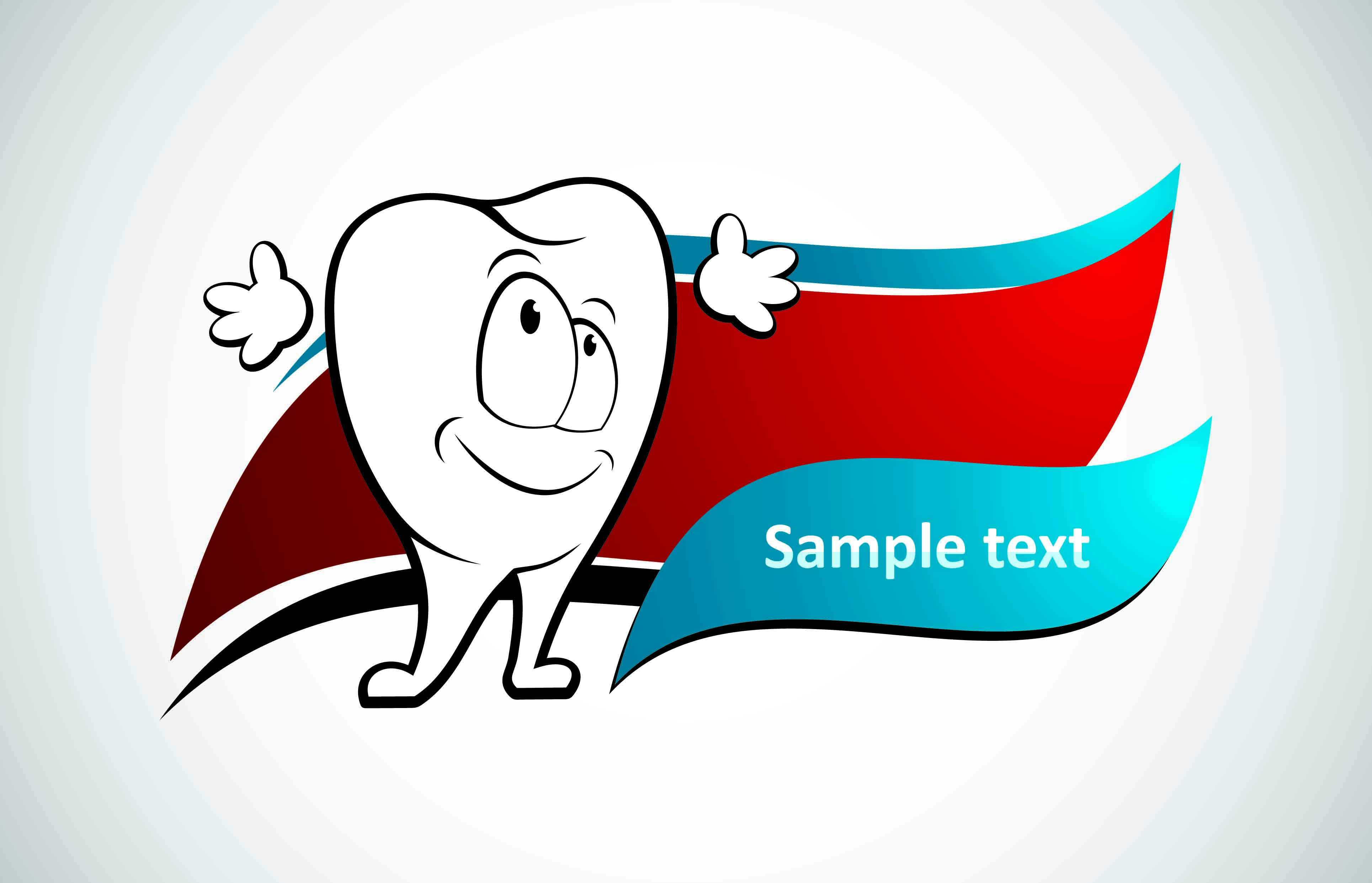 protect teeth design elements vector graphics