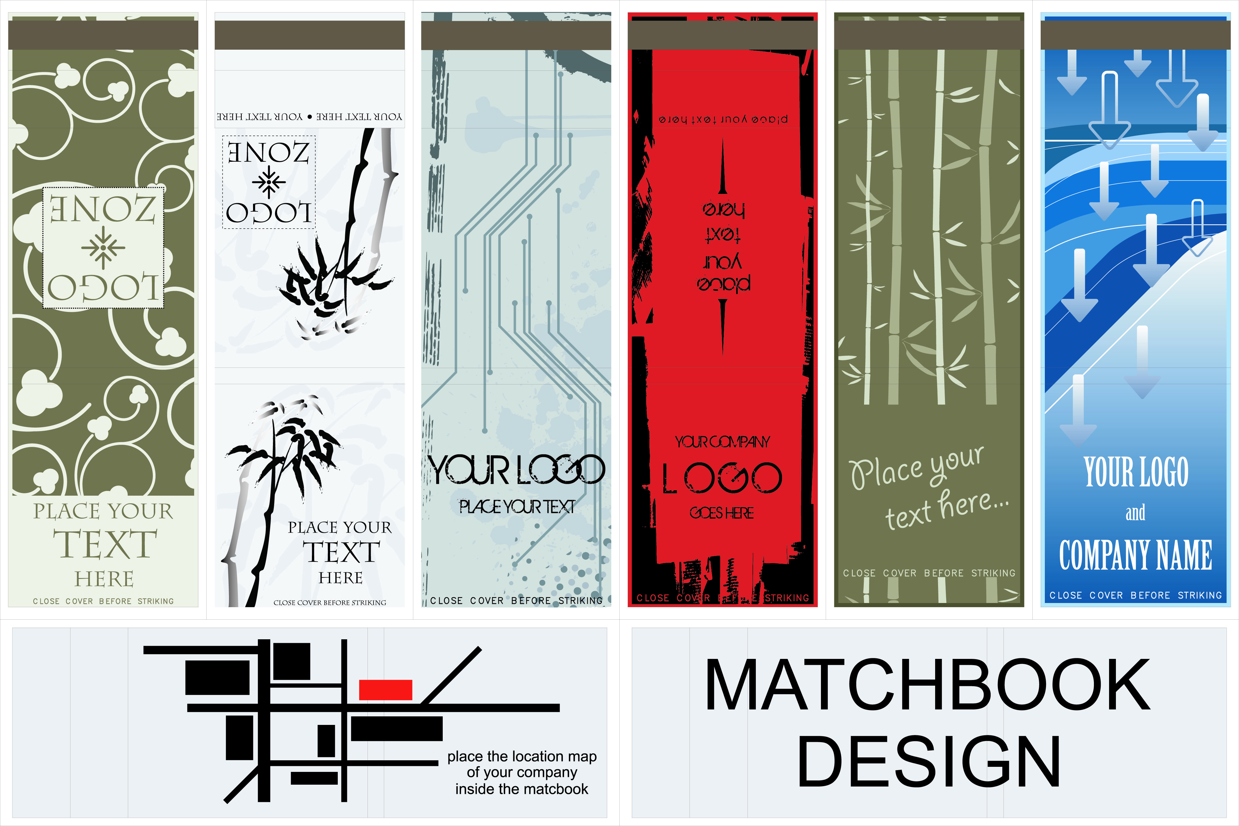 set of bookmarks design elements vector