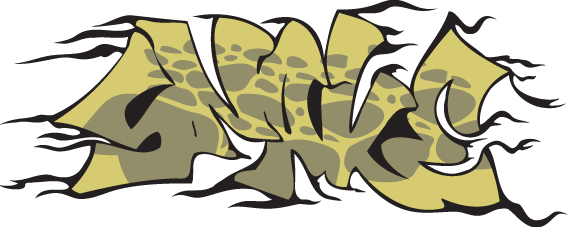 funny graffiti alphabet design vector