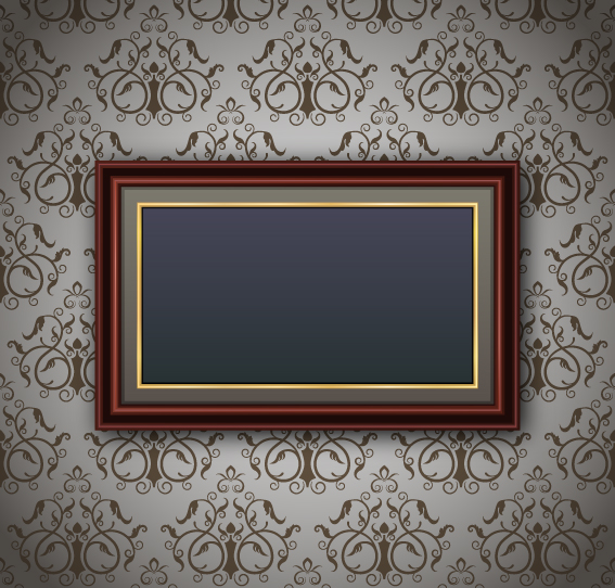 luxurious frame background art vector