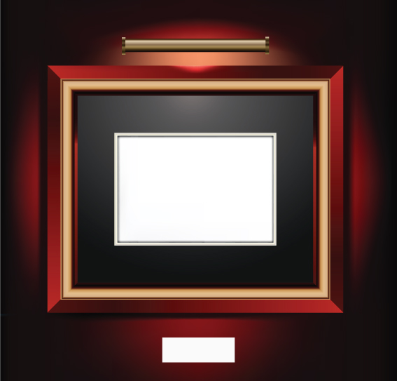 luxurious frame background art vector