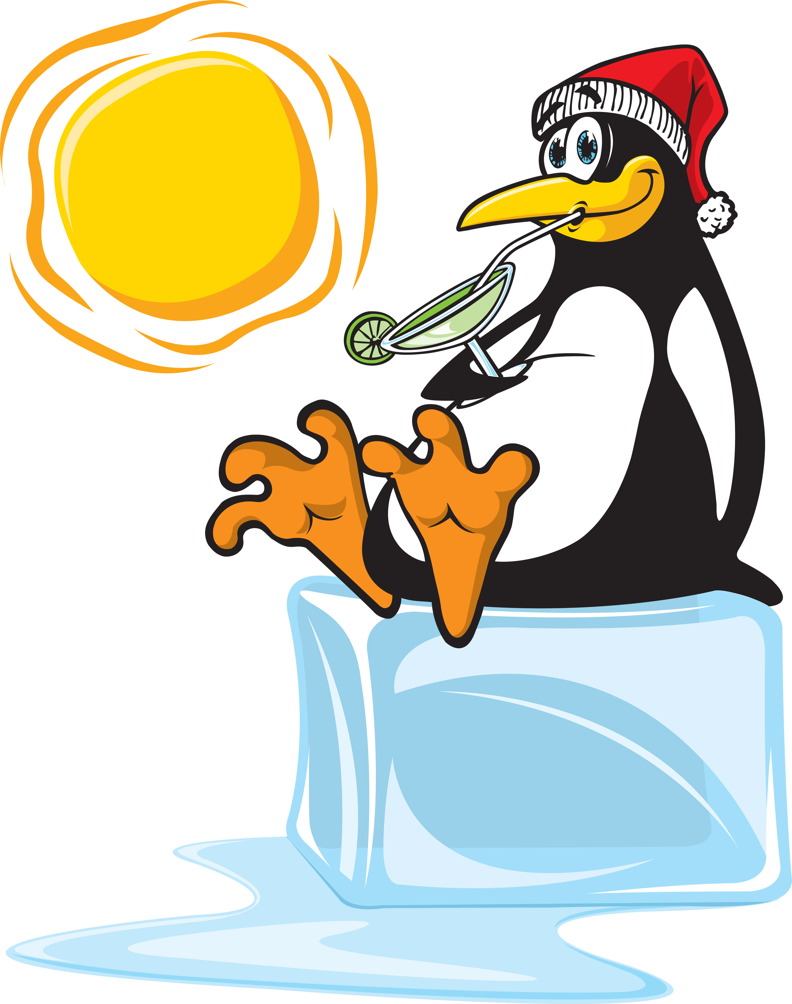 funny penguins design elements vector