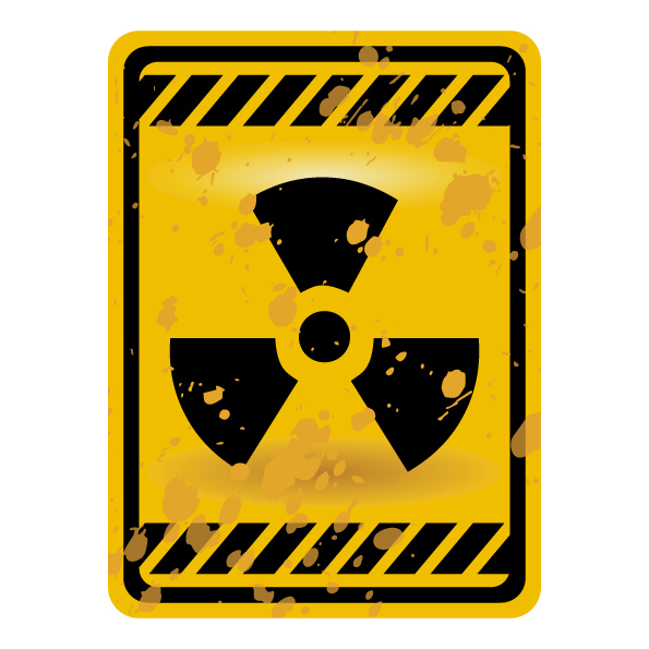 garbage danger warning elements vector