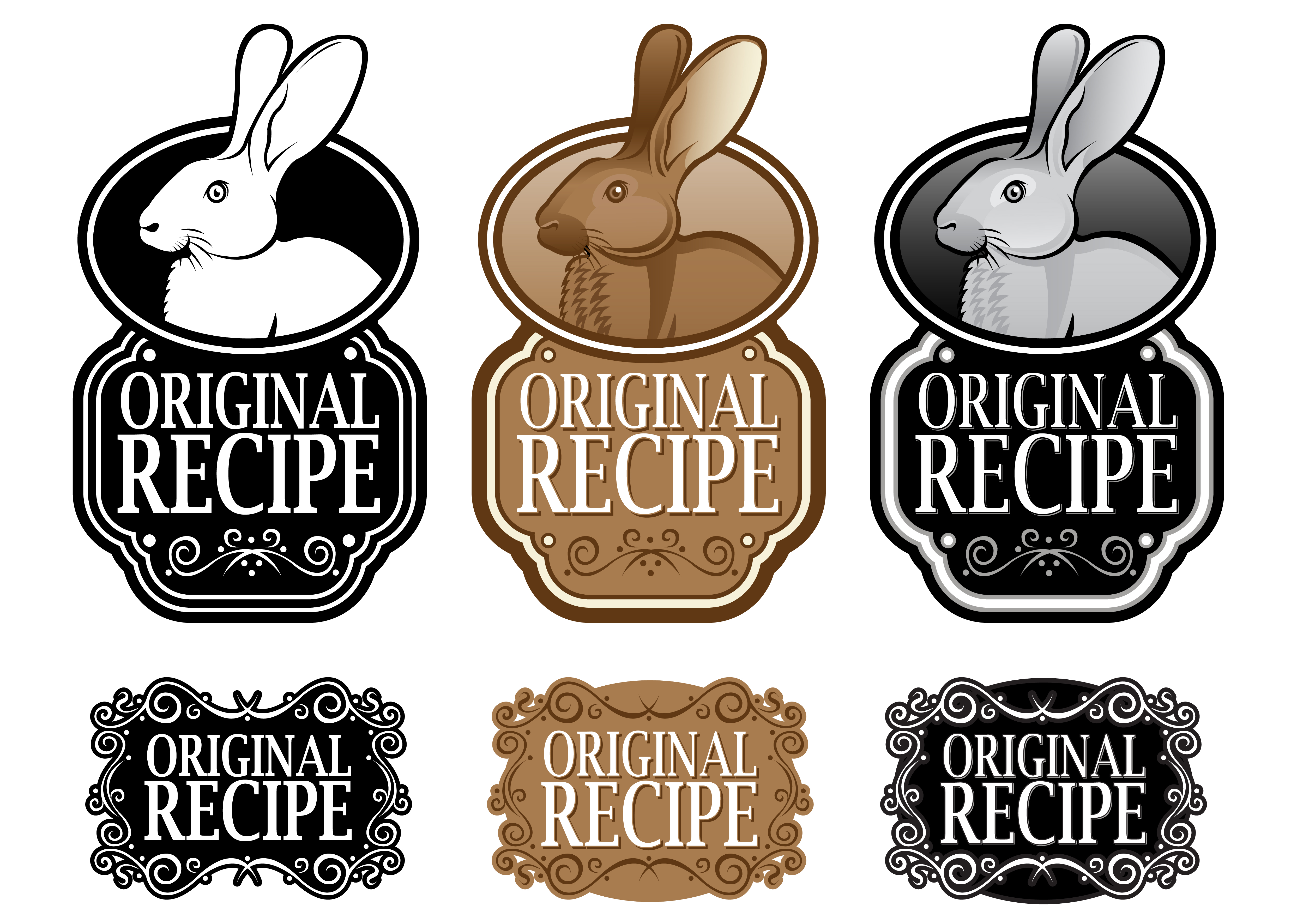 set of recipe labels vector