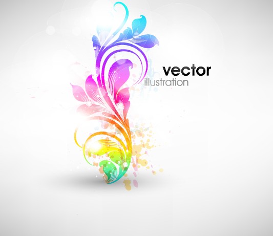 set of floral ornament vector illustration