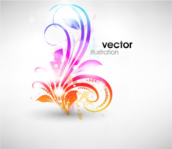 set of floral ornament vector illustration