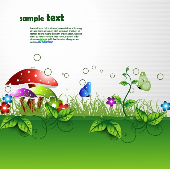 shiny nature background vector graphics