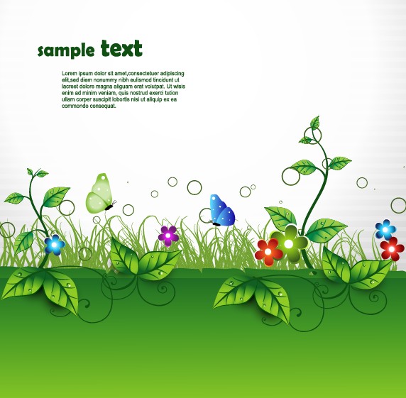 shiny nature background vector graphics