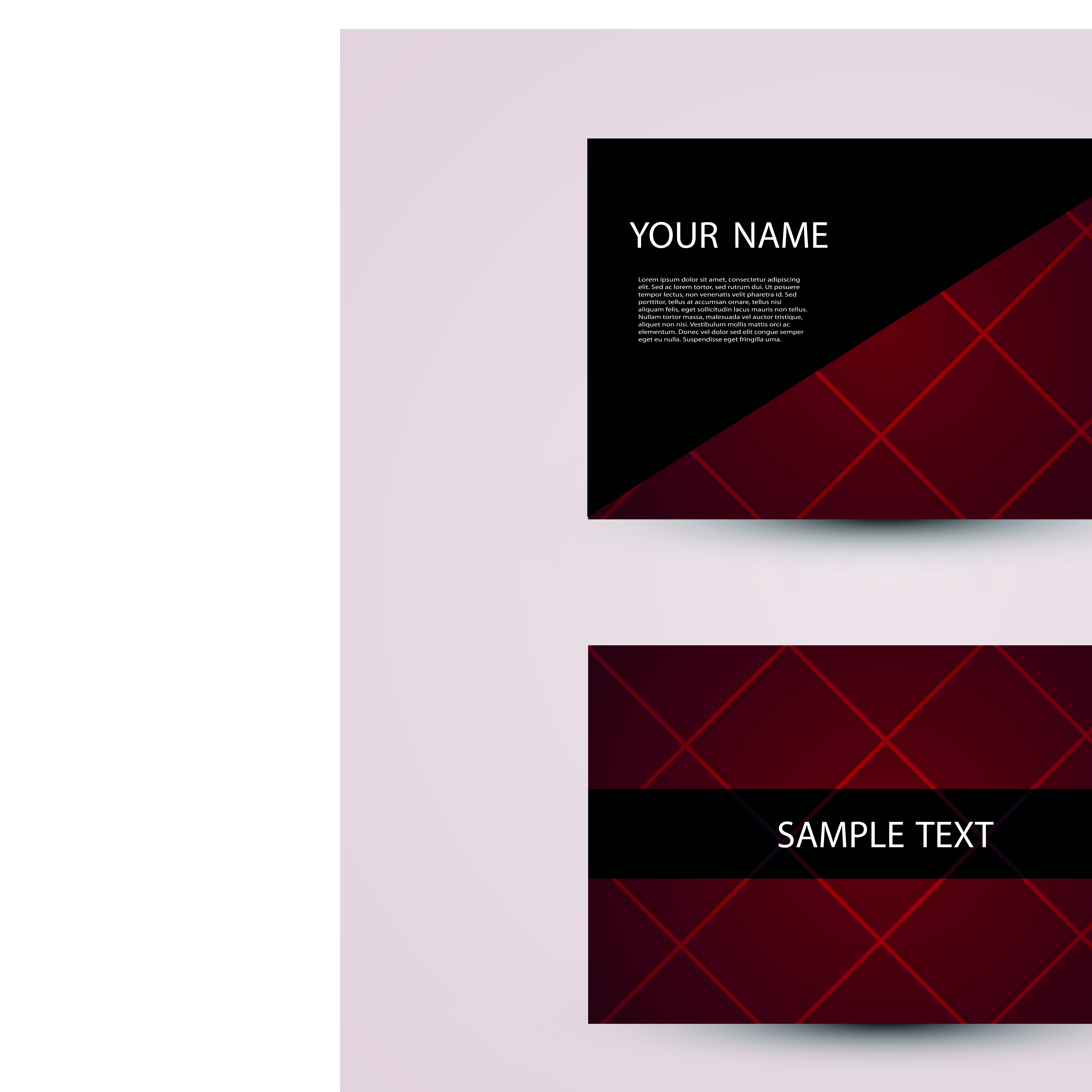 modern design business cards vector set