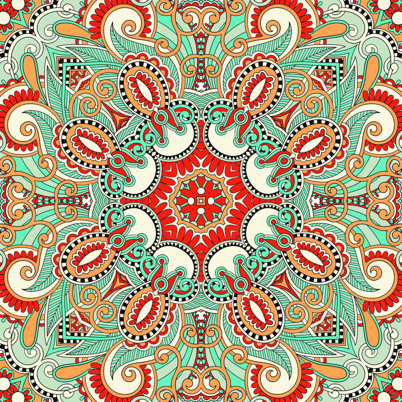 set of decorative pattern design vector