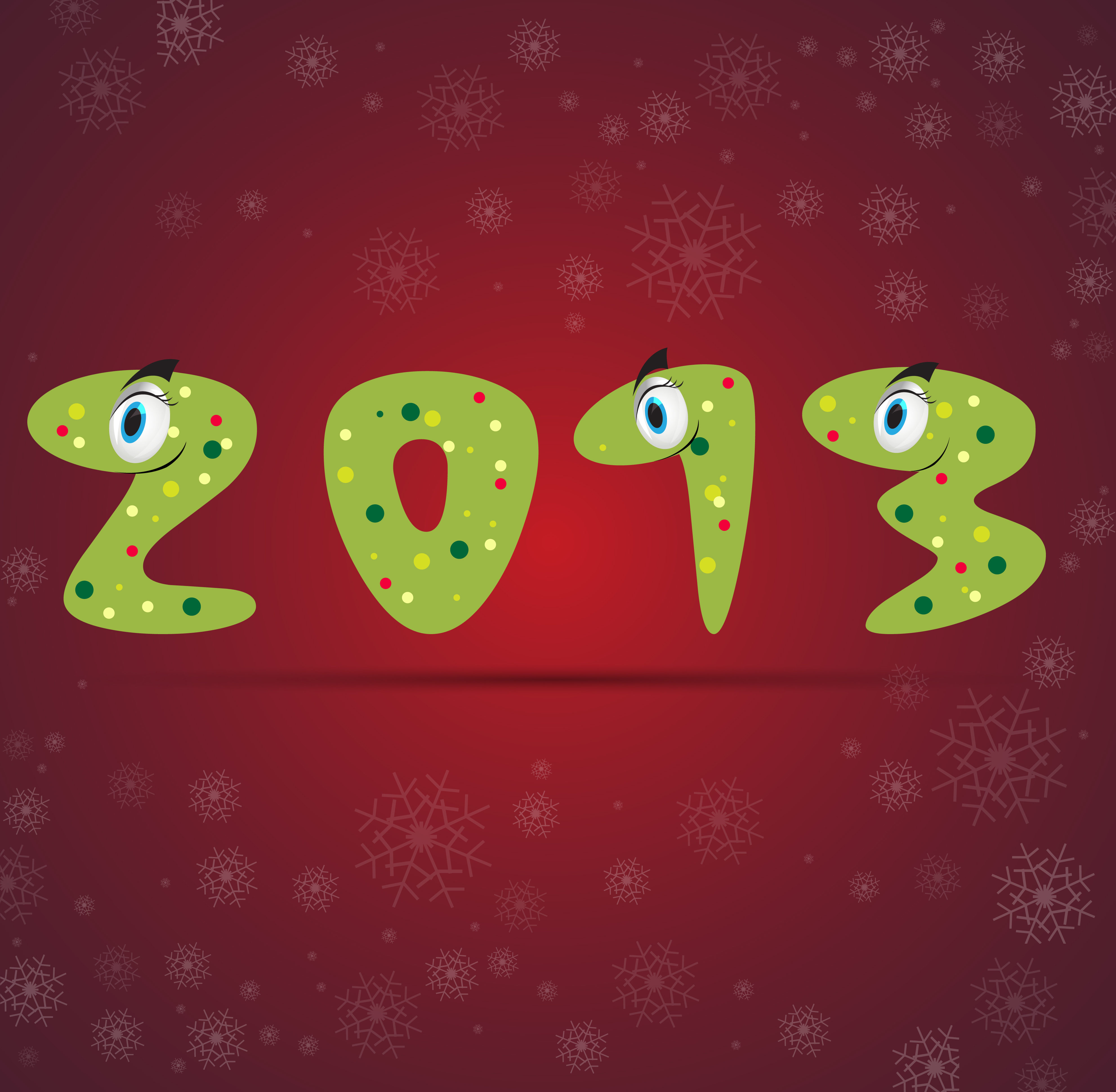 snake13 christmas design vector graphics