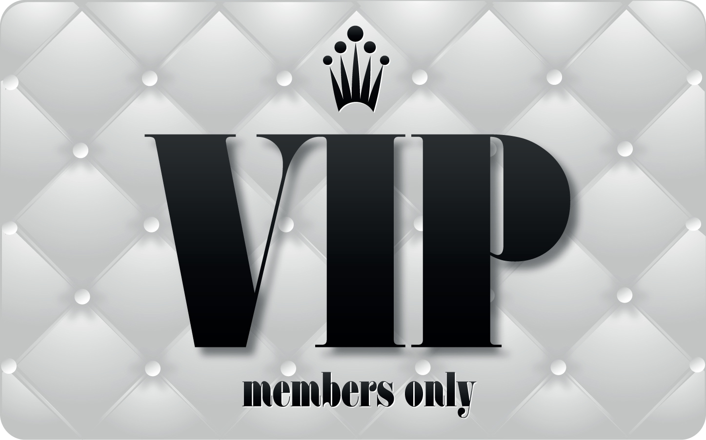 set of senior vip cards design vector