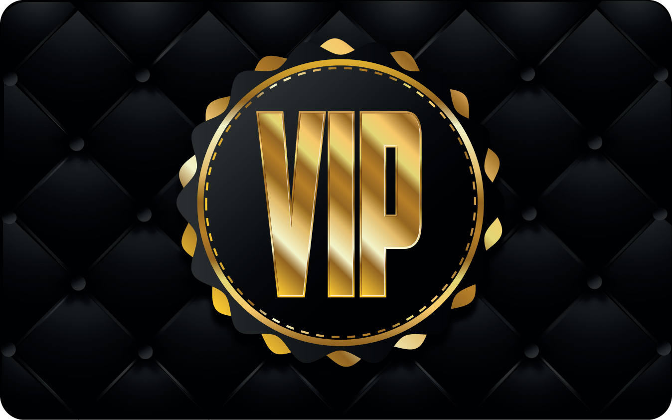 set of senior vip cards design vector