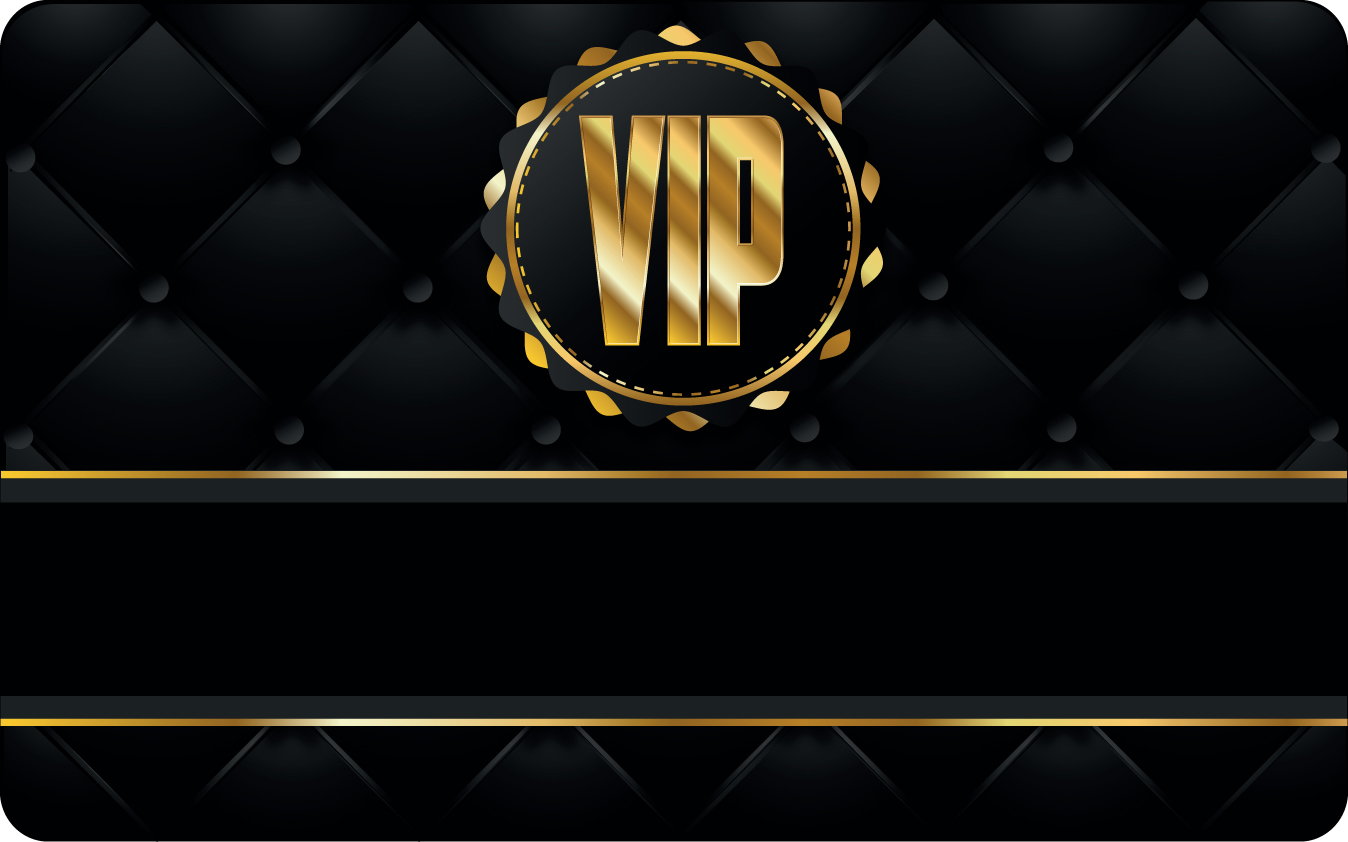 set of senior vip cards design vector