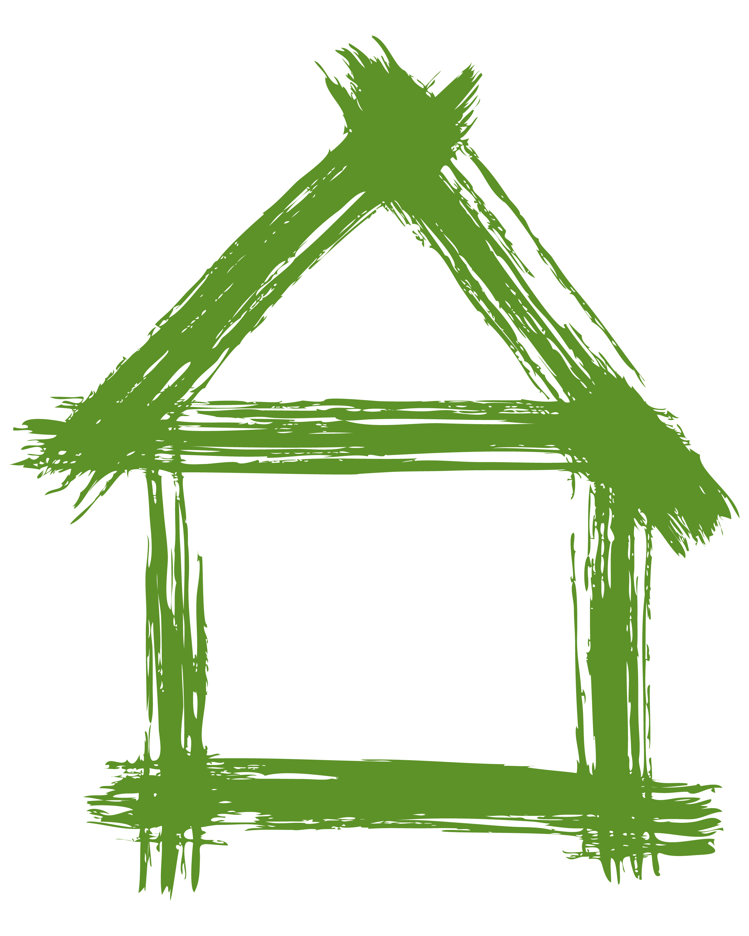 set of green eco house vector