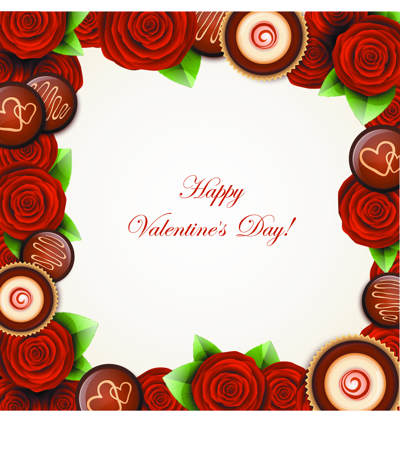 valentine day sweets cards vector