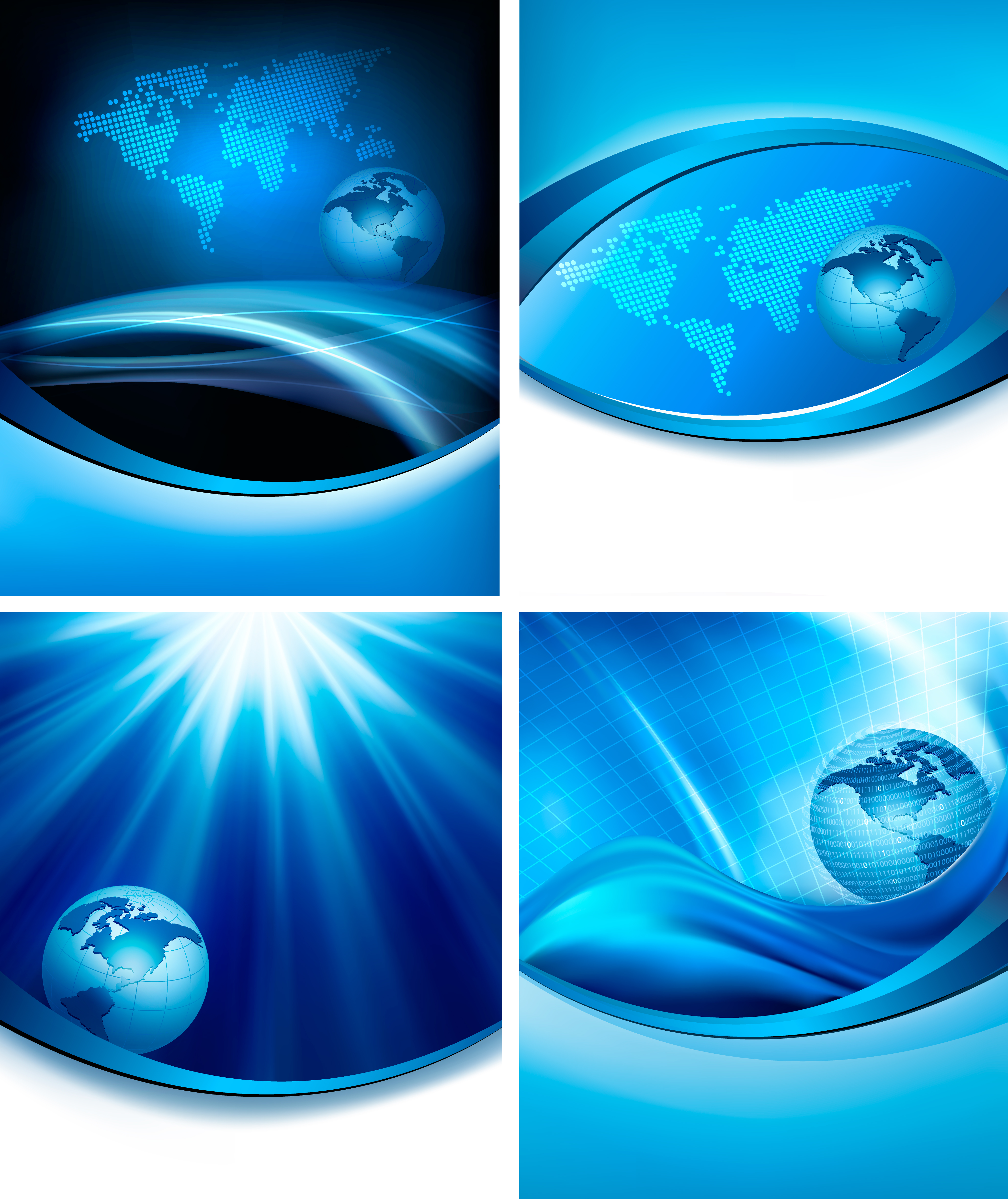 modern background with globe elements vector