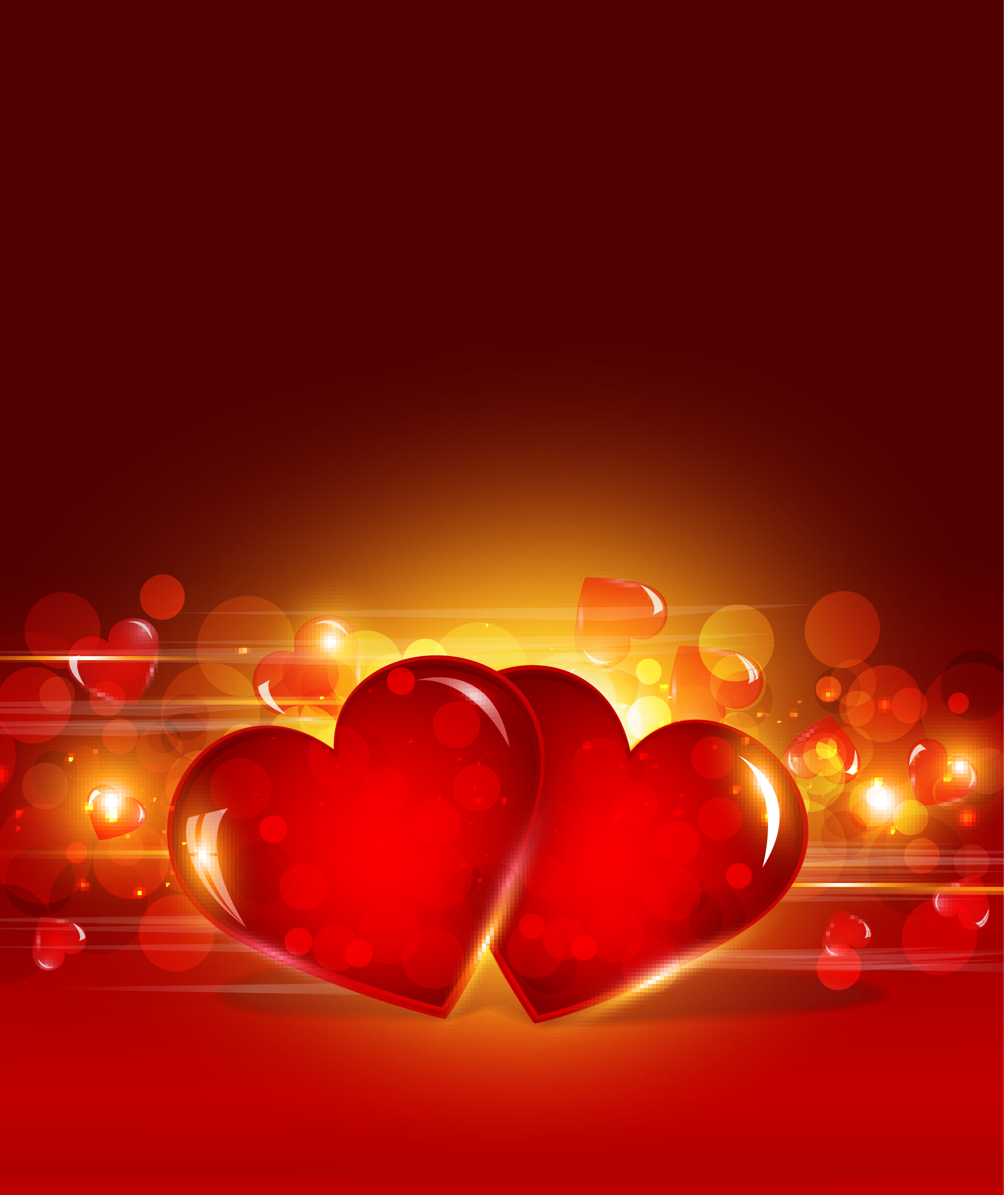 vector heart valentine background art