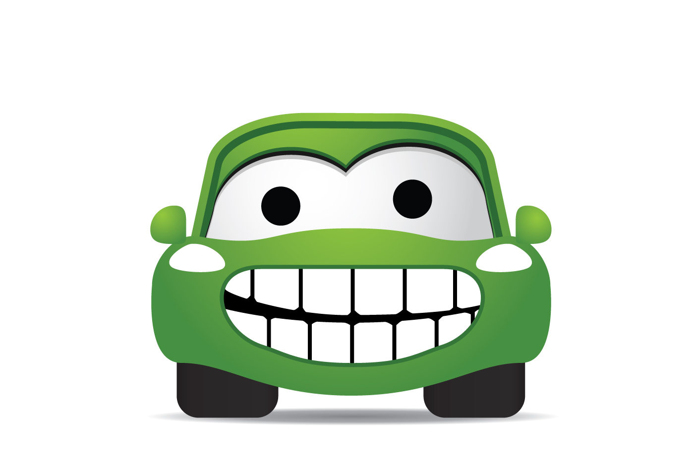 funny color cartoon cars vector