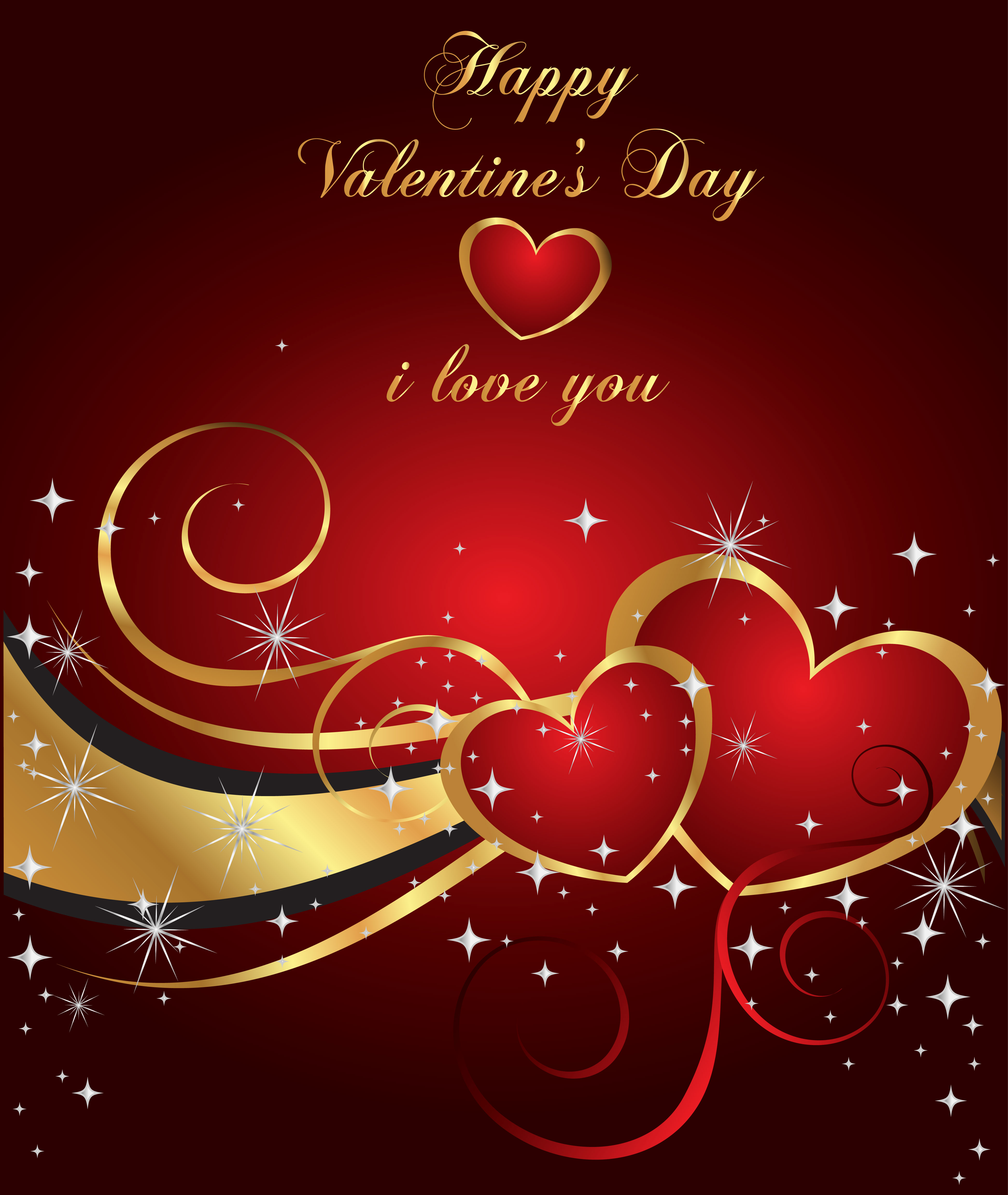 heart with star valentine day card vector