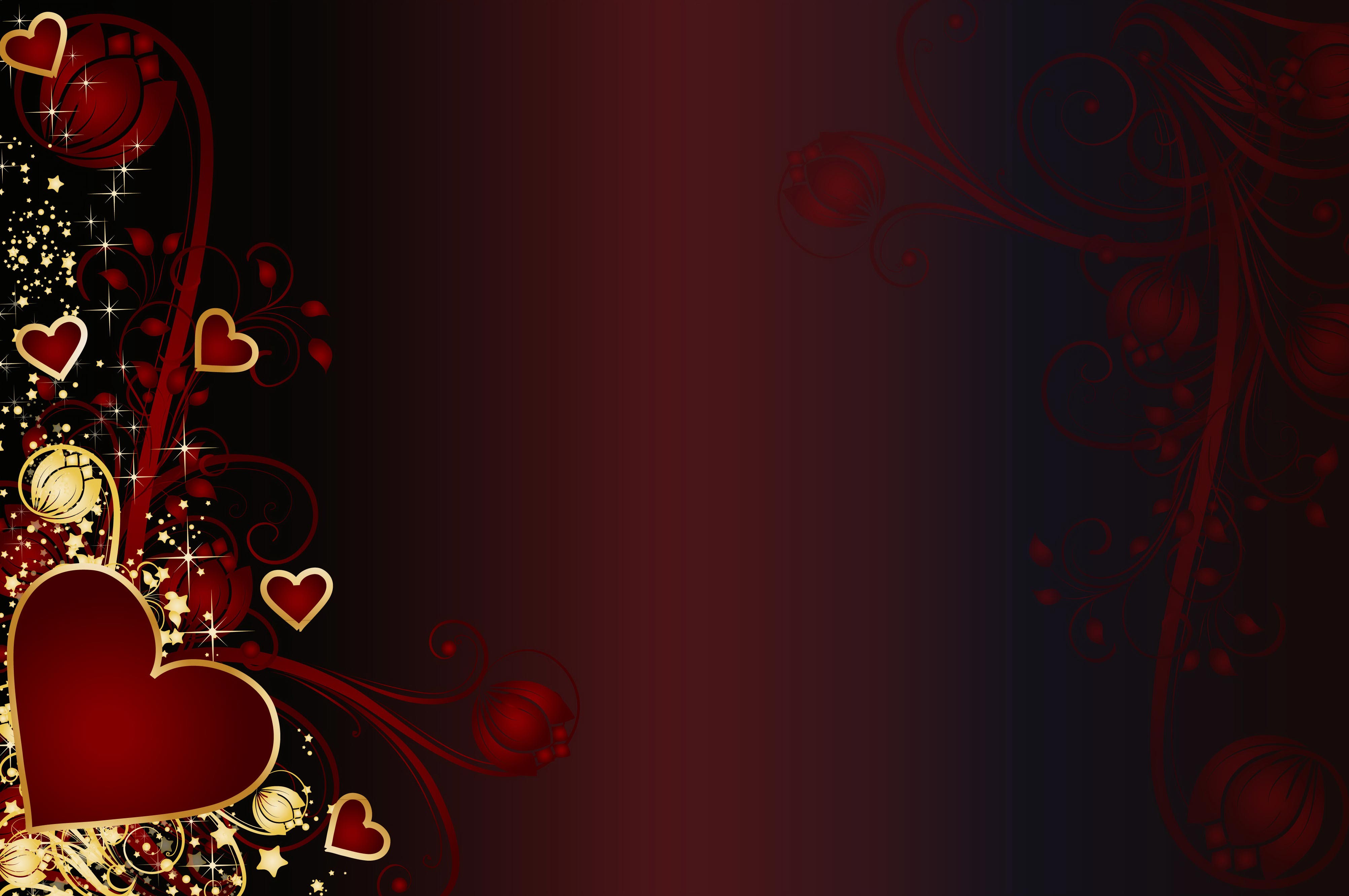 set of valentine day decor elements vector