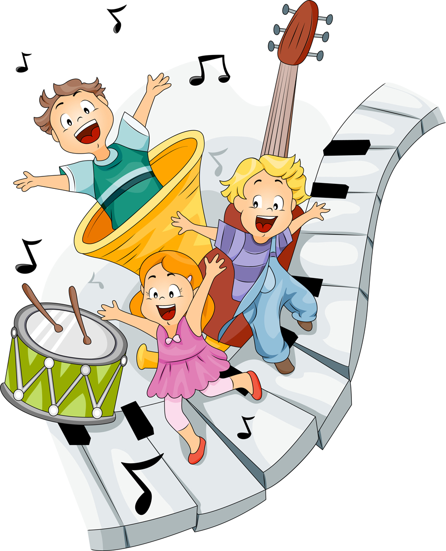 playing children cartoon vector set