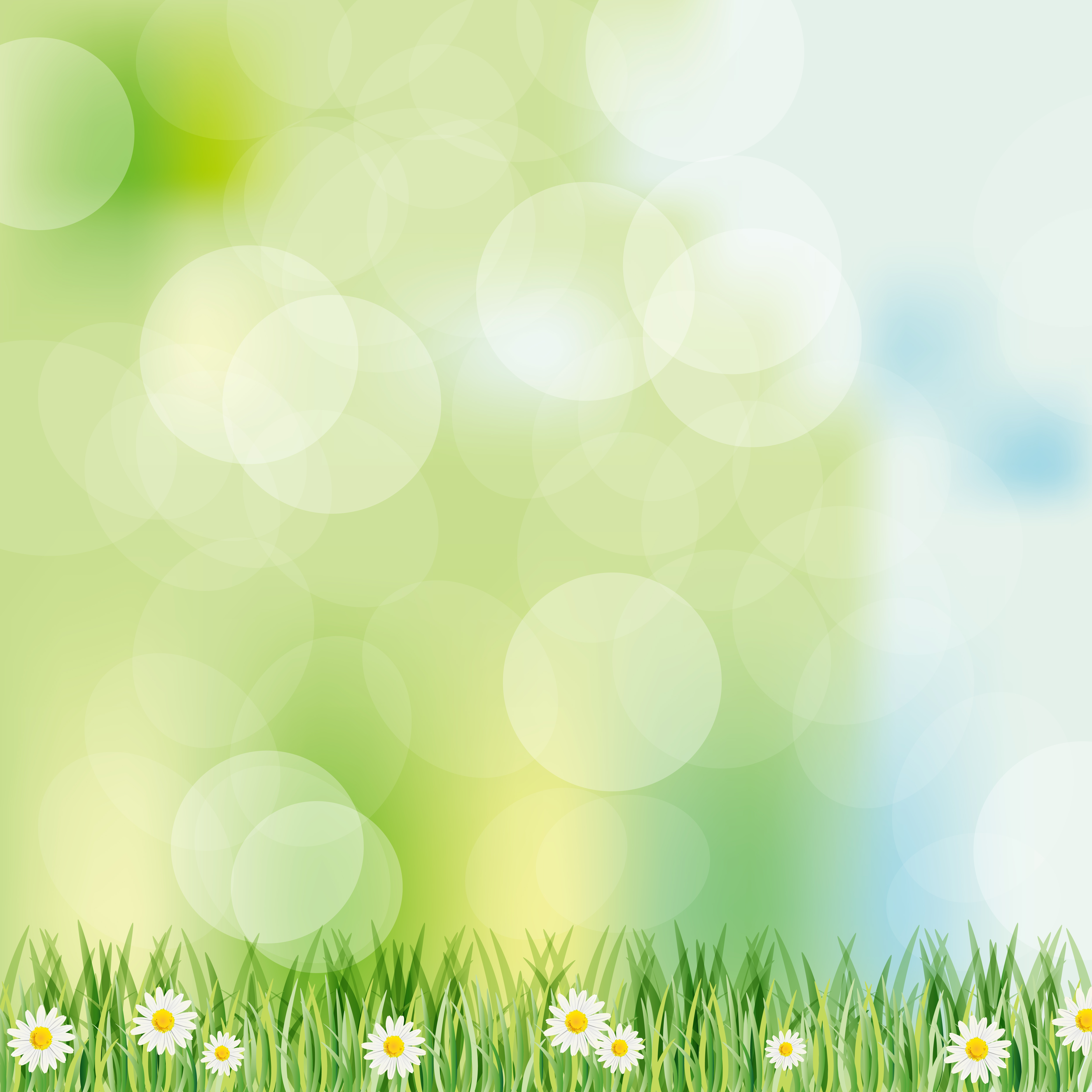 vivid spring elements vector background