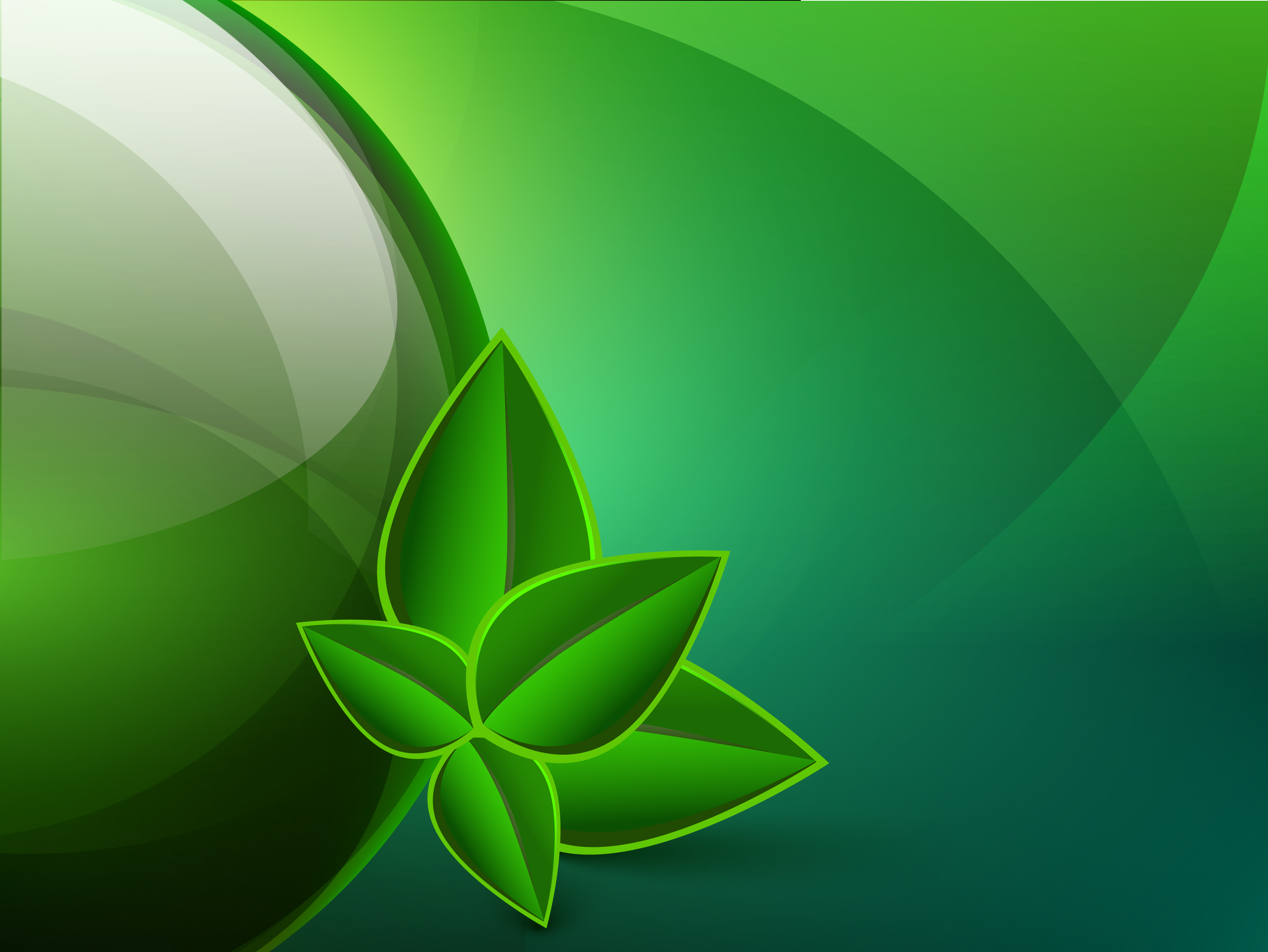 green eco elements background vector