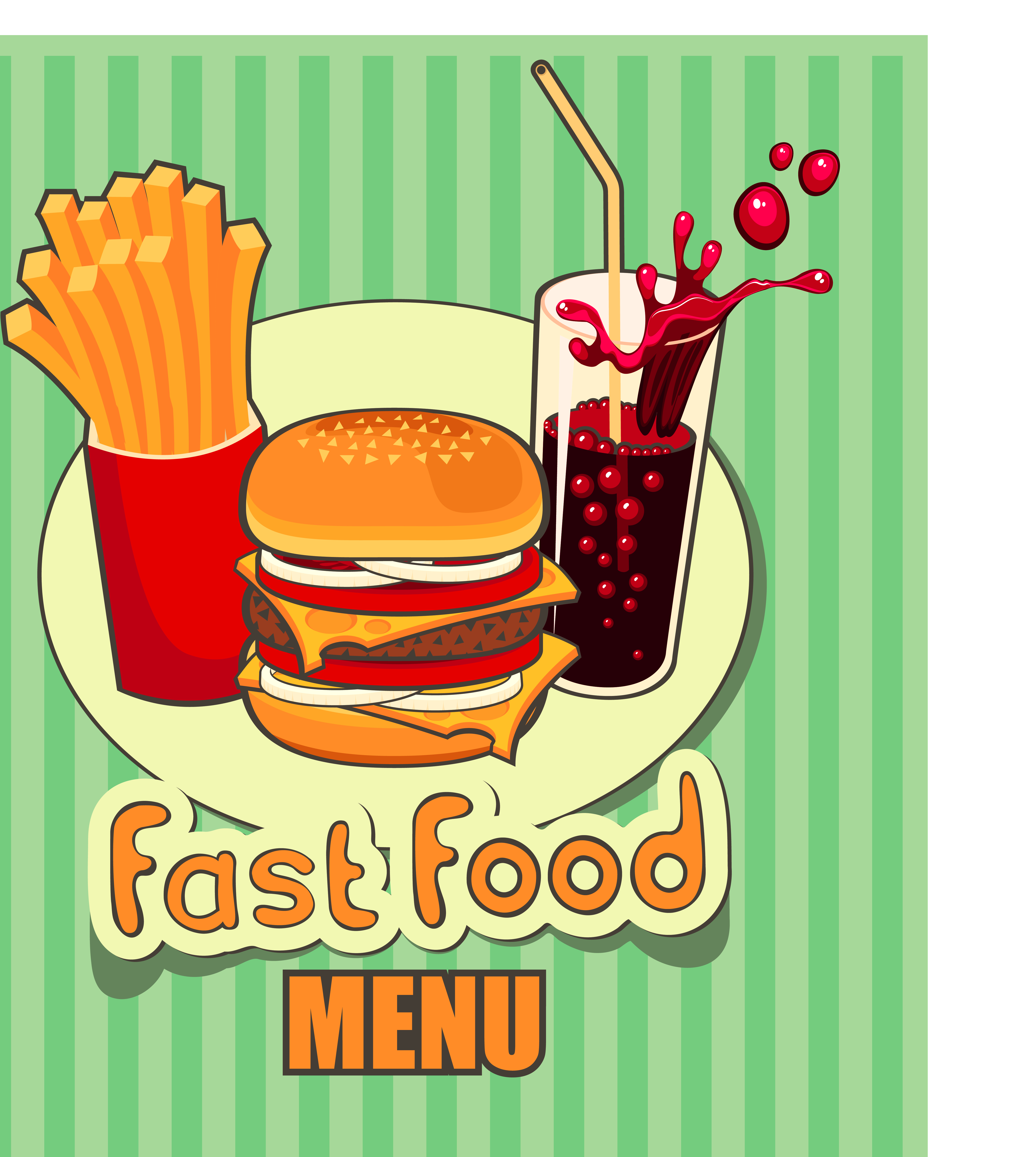 set of retro cover menu cafe and restaurant vector