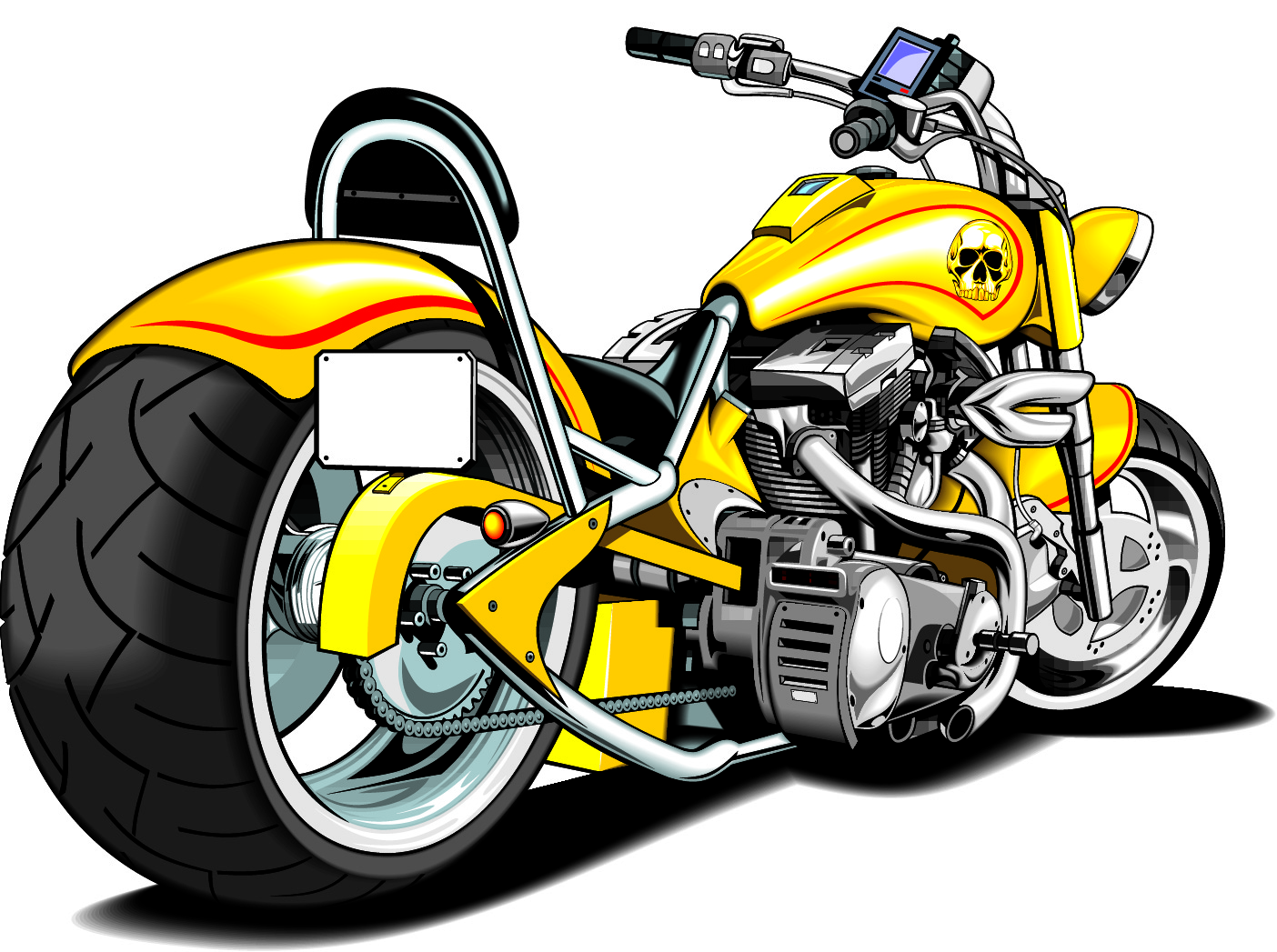 various luxury motorbike vector